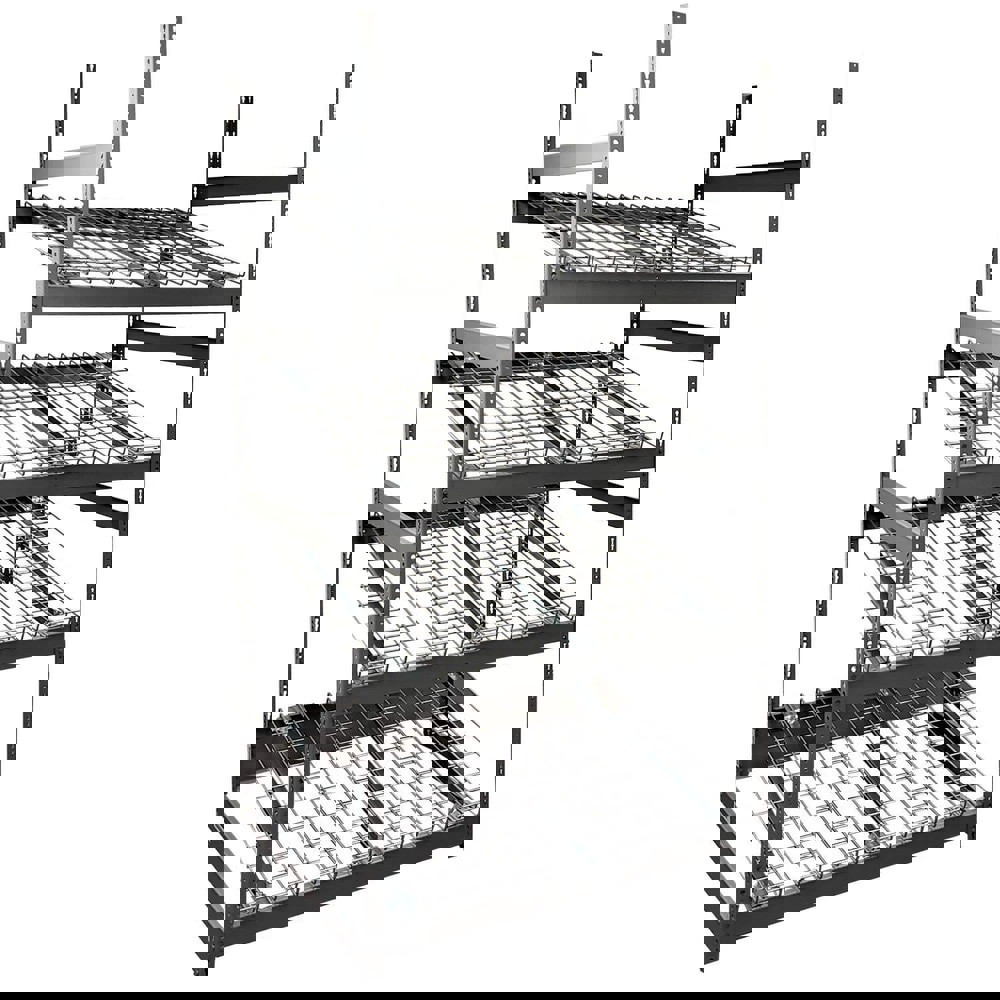 Storage Racks; Material: Steel ; Color: Silver ; Finish: Powder Coated ; Gauge: 14